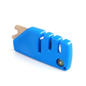 Mini Kitchen Gadgets Outdoor Quick Knife Sharpener with Compass and Bottle Opener